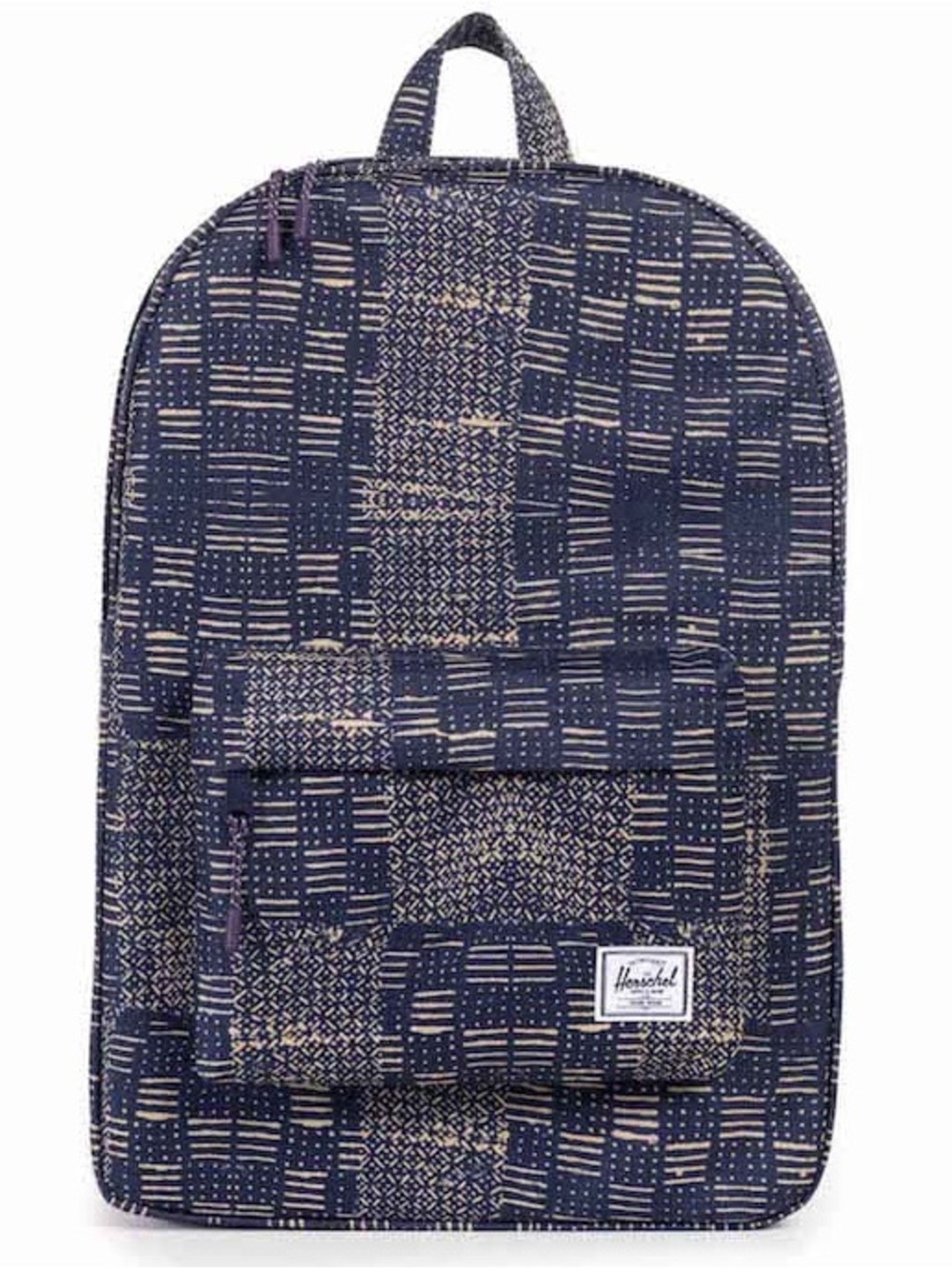 Herschel Supply Company Navy Patterned Backpack with Front Pocket